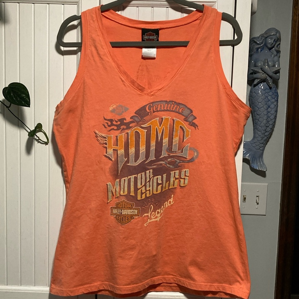 Harley-Davidson Orange Tank Top
